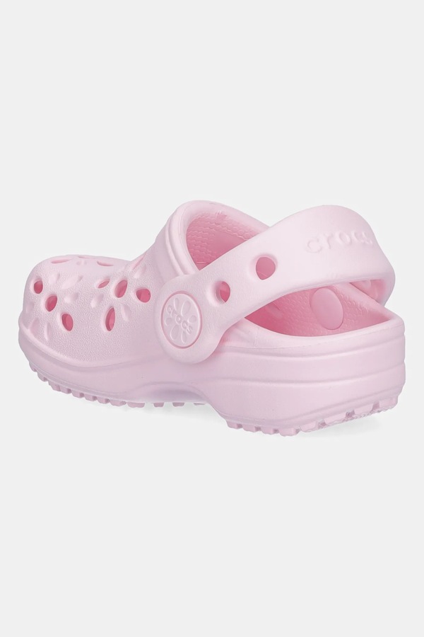 Шлепанцы Crocs CLASSIC FLORAL CUT OUT CLOG KIDS цвет розовый фото 2