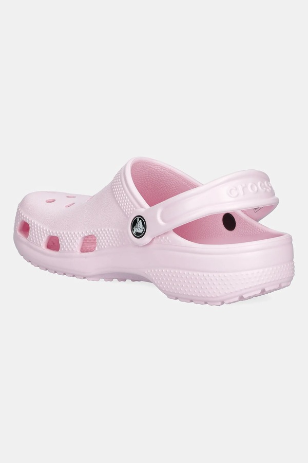 Детские шлепанцы Crocs цвет розовый фото 2