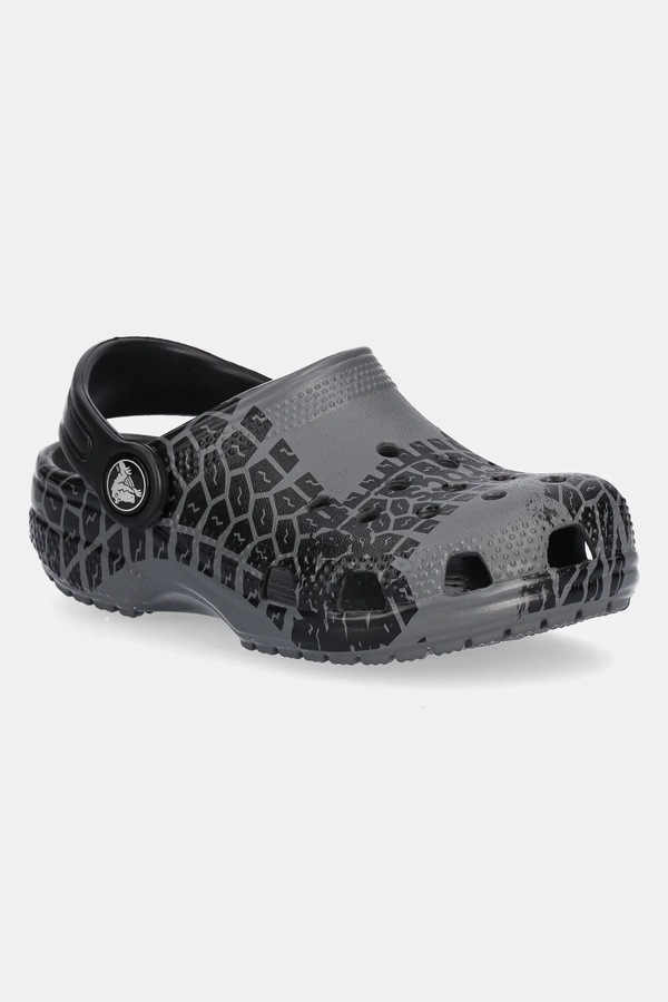 Шльопанці Crocs CLASSIC TIRE PRINT CLOG T колір сірий