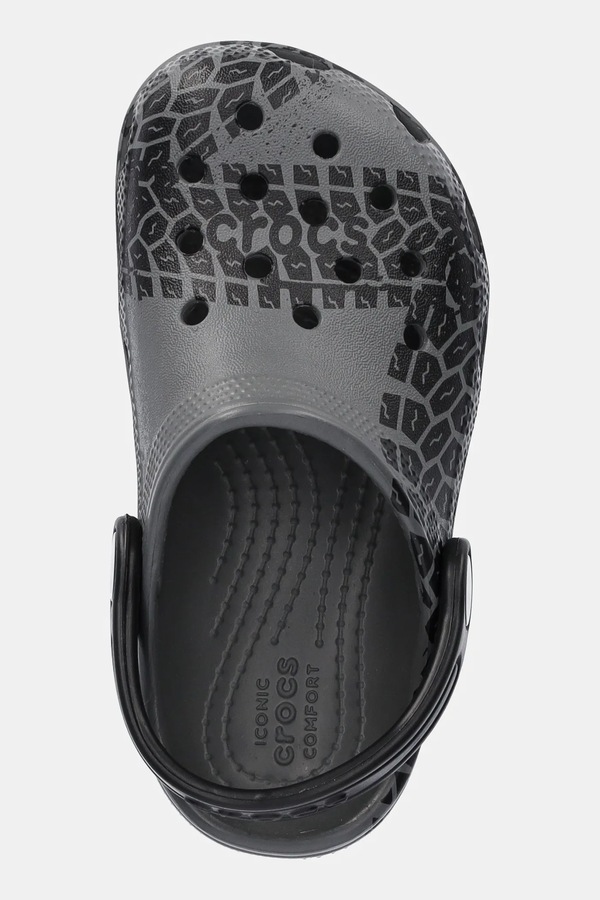Шльопанці Crocs CLASSIC TIRE PRINT CLOG T колір сірий фото 4