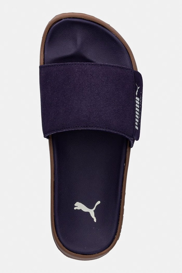 Шльопанці замшеві Puma Leadcat 2.0 Palermo Foil колір фіолетовий фото 4