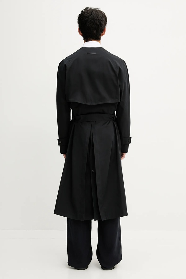 Тренч MM6 Maison Margiela колір чорний фото 2