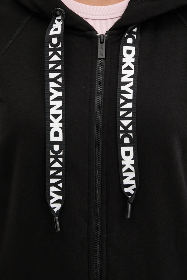Кофта DKNY колір чорний фото 4