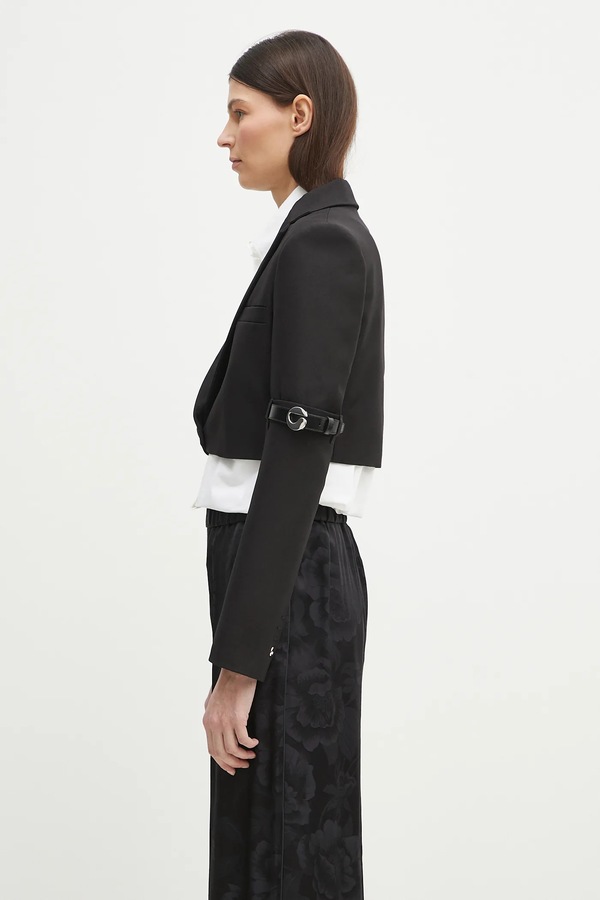 Піджак coperni Hybrid Cropped Tailored колір чорний