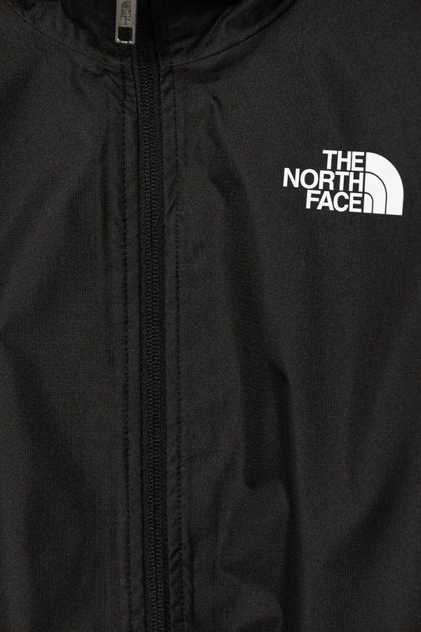 Дитяча куртка The North Face TEEN ZIPLINE RAIN JACKET колір чорний фото 3