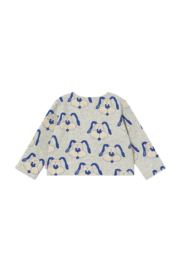 Куртка для немовлят Tinycottons DOGS BABY JACKET колір сірий фото 2