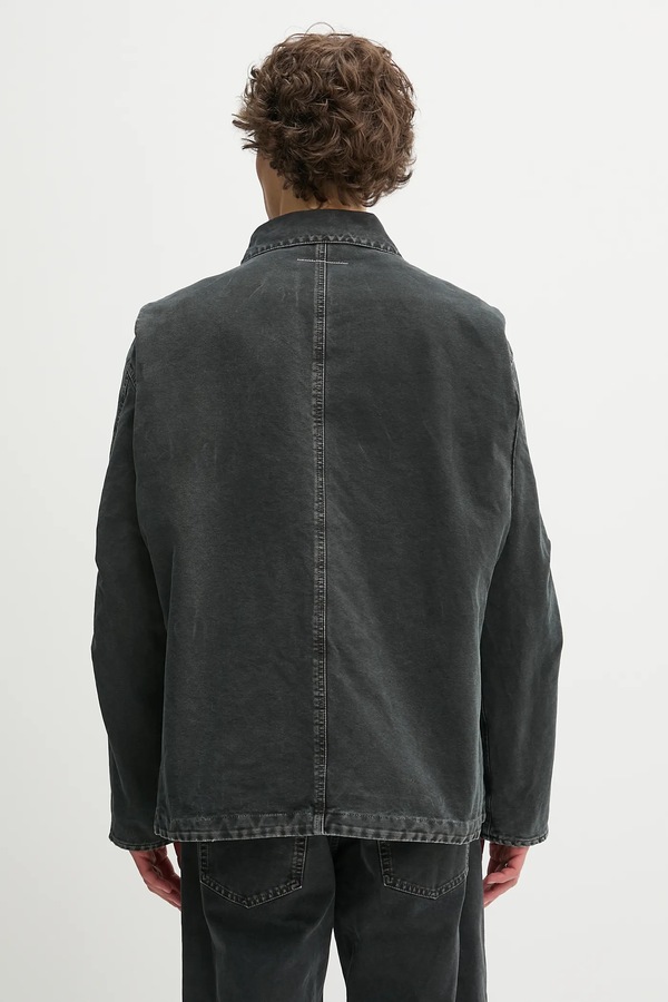 Джинсова куртка MM6 Maison Margiela колір чорний фото 2