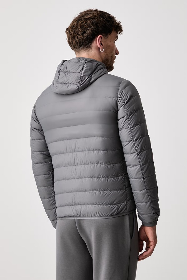 Пухова куртка чоловіча EA7 Emporio Armani колір сірий фото 3
