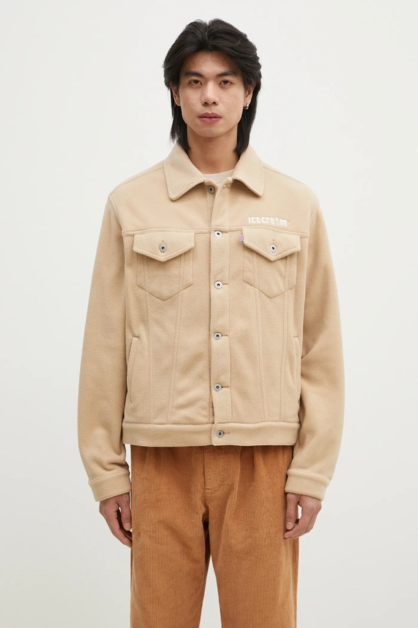 Кофта Icecream Fleece Trucker цвет бежевый