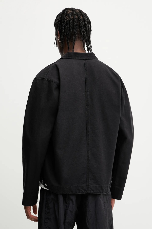 Бавовняна куртка The North Face Cedar Canvas Work колір чорний фото 3