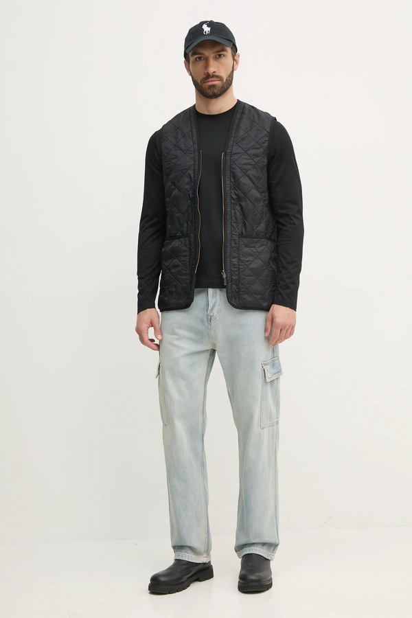 Безрукавка чоловіча Barbour Polarquilt Waistcoat/Zip-In Liner колір чорний