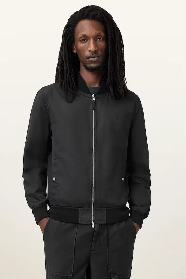 Куртка-бомбер чоловіча AllSaints REV колір чорний
