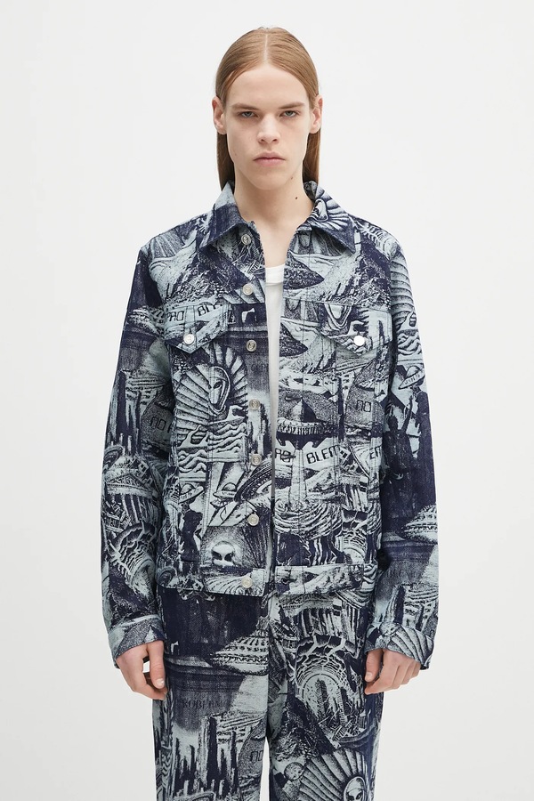 Бавовняна куртка No Problemo Apocalypse Jacquard Trucker Jacket