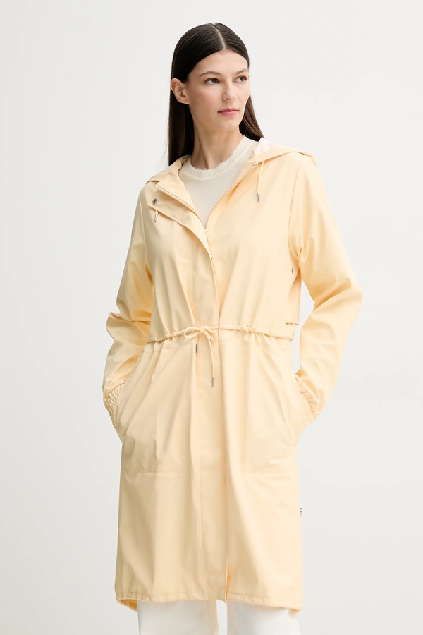 Куртка Rains String W Parka W3 колір жовтий фото 2
