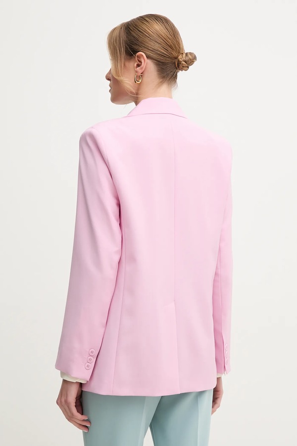 Шерстяной пиджак Weekend Max Mara цвет фиолетовый фото 2