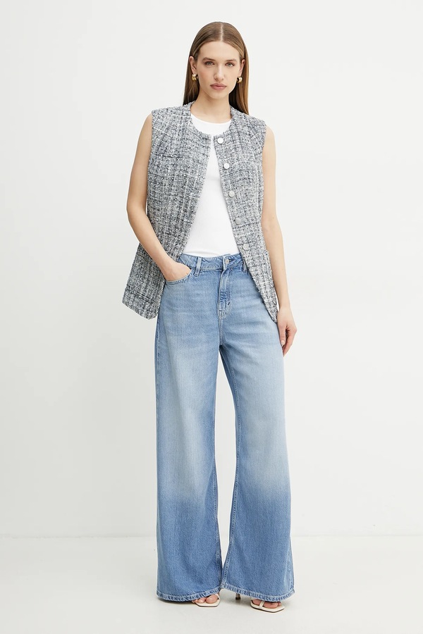 Безрукавка Guess SADIE колір сірий фото 2