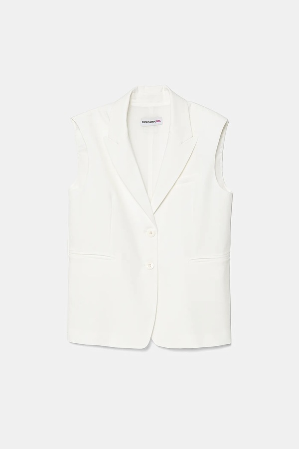 Дитячий жилет Patrizia Pepe W146 колір білий