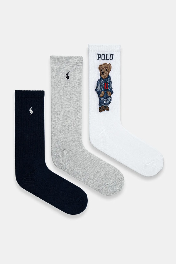 Шкарпетки Polo Ralph Lauren 3-pack колір синій фото 2
