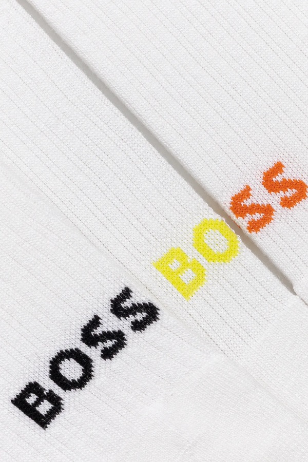 Шкарпетки BOSS 3-pack колір бежевий