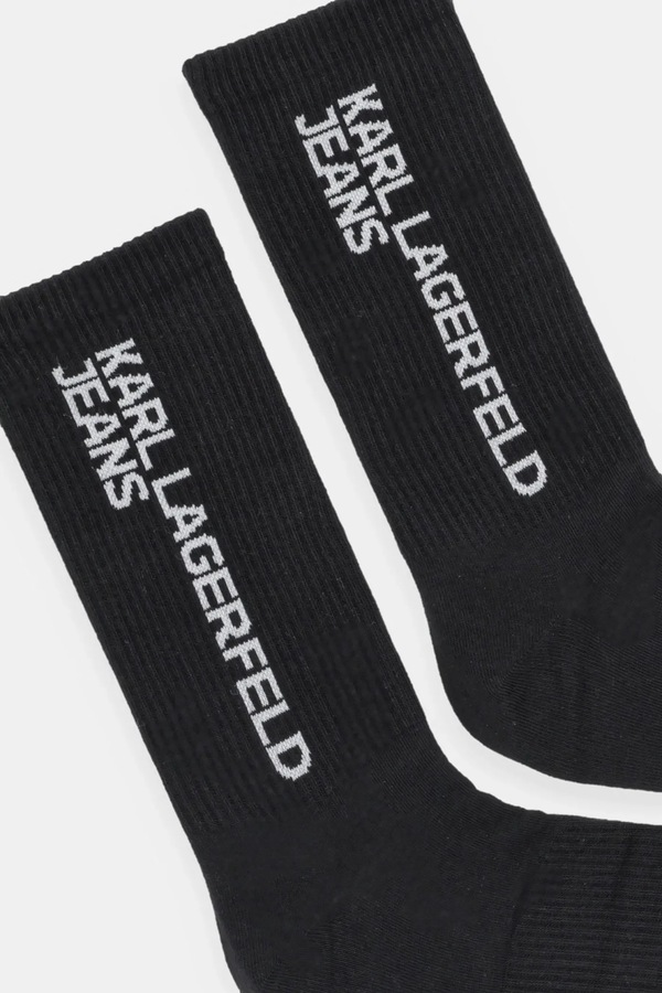 Шкарпетки Karl Lagerfeld Jeans 2-pack колір чорний