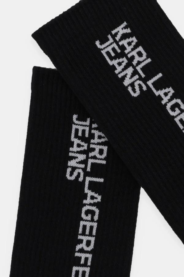 Шкарпетки Karl Lagerfeld Jeans 2-pack колір чорний