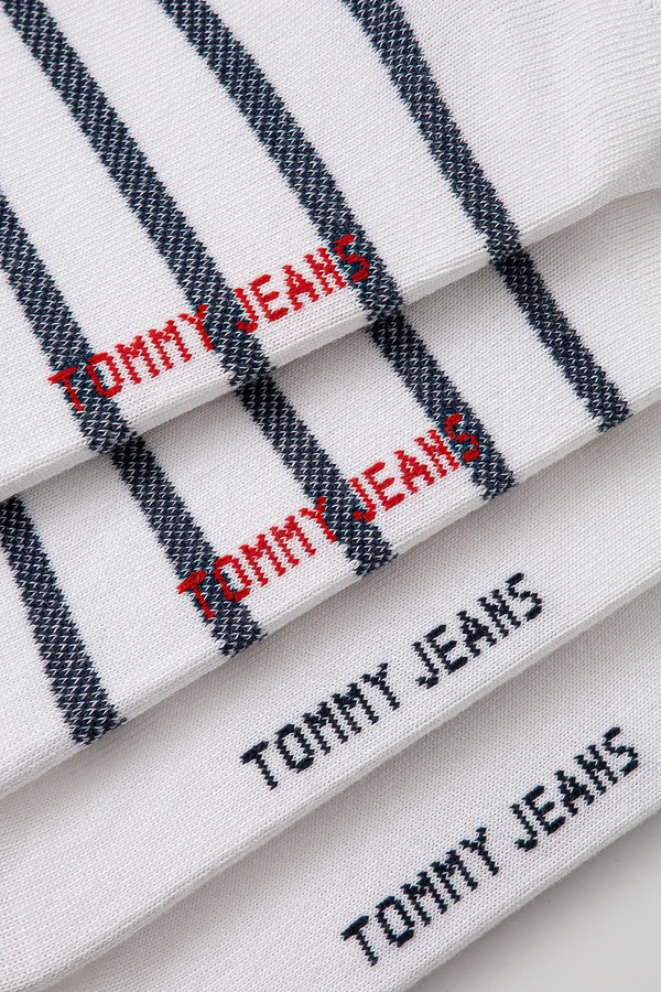 Шкарпетки Tommy Jeans 4-pack колір білий фото 2