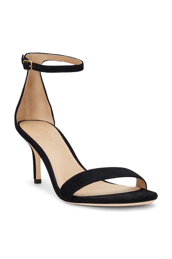 Замшевые сандалии Lauren Ralph Lauren Allie Mid цвет черный