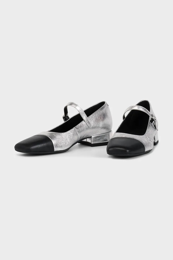 Шкіряні туфлі Vagabond Shoemakers DEBBI колір срібний фото 2