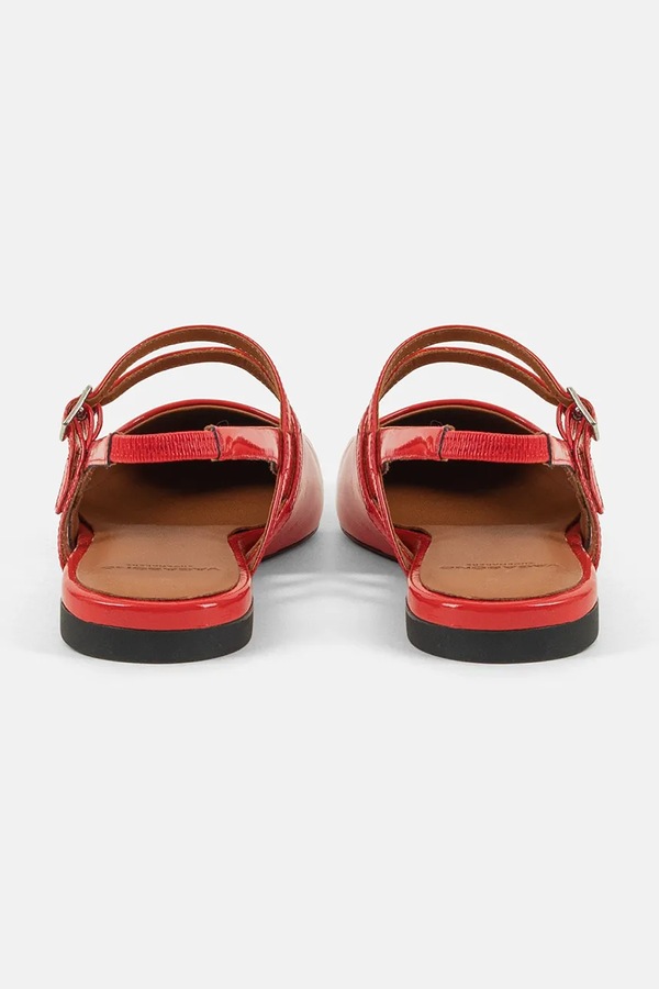 Шкіряні балетки Vagabond Shoemakers HERMINE колір червоний фото 2