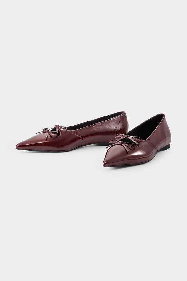 Шкіряні балетки Vagabond Shoemakers HERMINE колір бордовий