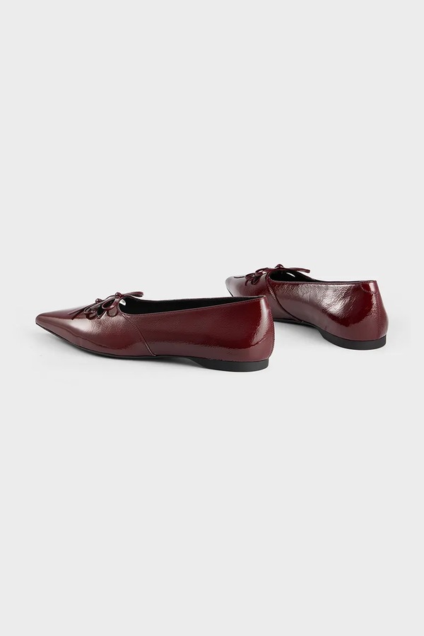 Шкіряні балетки Vagabond Shoemakers HERMINE колір бордовий фото 2