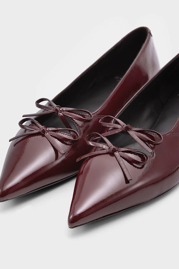 Шкіряні балетки Vagabond Shoemakers HERMINE колір бордовий фото 4