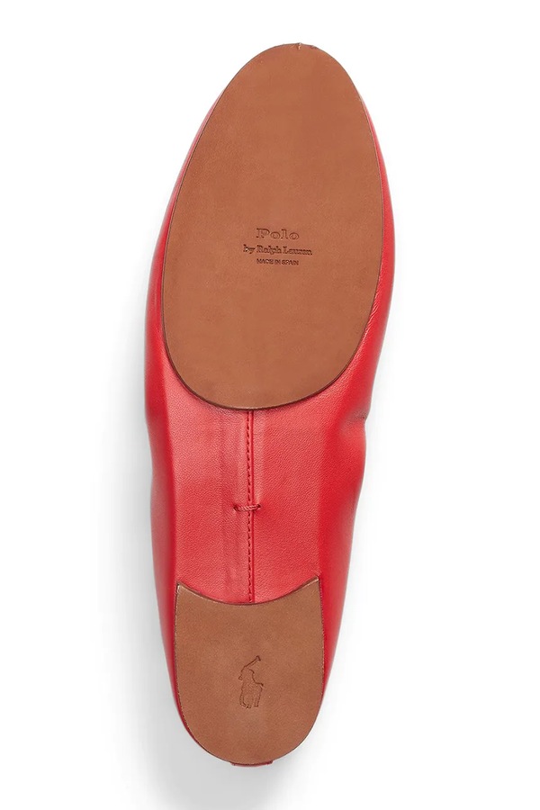 Балетки Polo Ralph Lauren Flats Ballet колір червоний фото 4