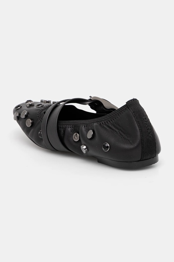 Кожаные балетки DKNY Davey цвет черный фото 2