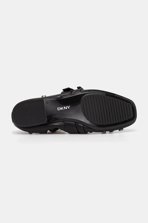 Шкіряні балетки DKNY Davey колір чорний фото 4