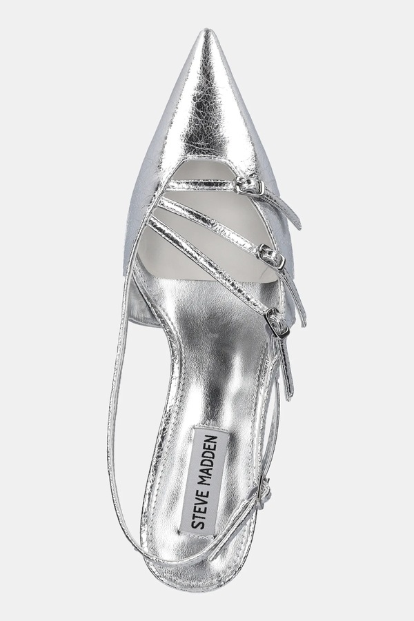 Туфлі Steve Madden Liana колір срібний фото 4