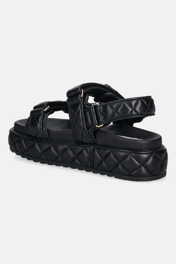 Шкіряні сандалі Steve Madden Bigmona колір чорний фото 2