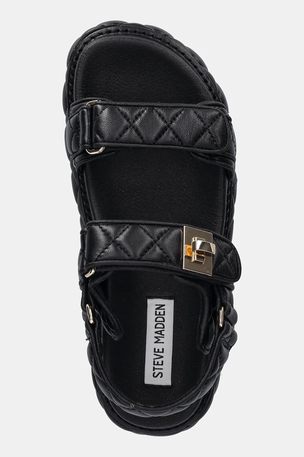 Шкіряні сандалі Steve Madden Bigmona колір чорний фото 4