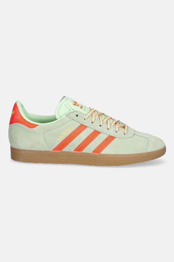 Замшевые кроссовки adidas Originals Gazelle цвет зеленый