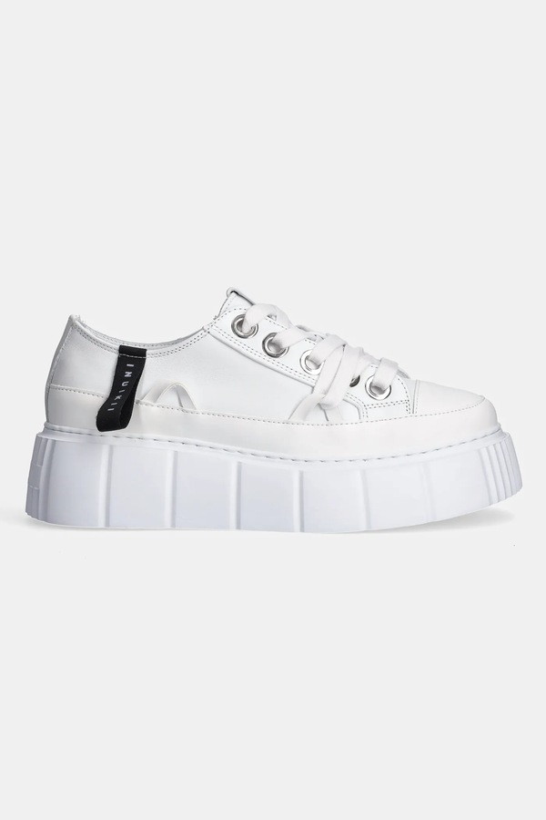 Кожаные кроссовки Inuikii Leather Matilda Low цвет белый