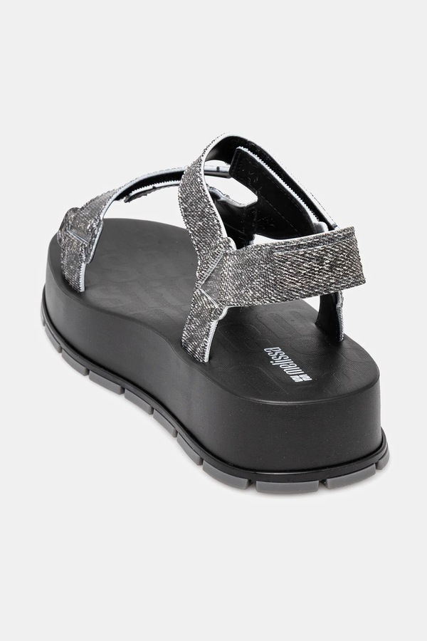 Сандалі Melissa FLOWING PLATFORM DENIM колір чорний фото 2