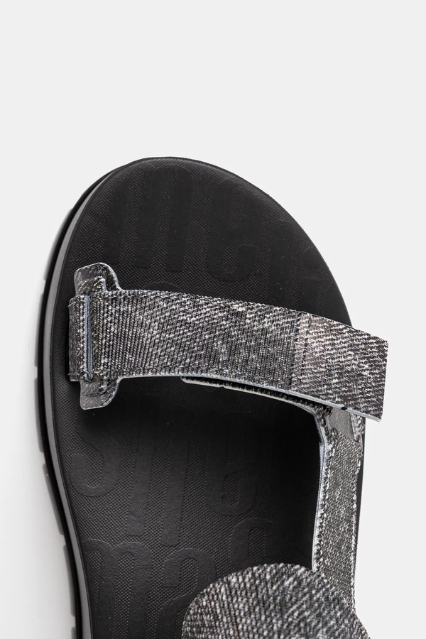 Сандалі Melissa FLOWING PLATFORM DENIM колір чорний фото 4