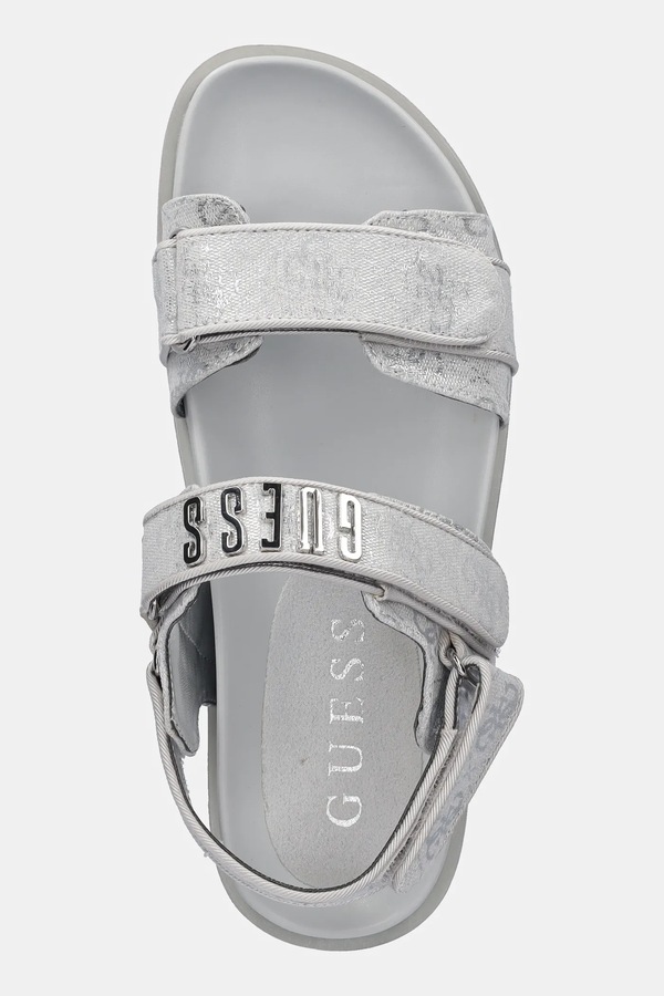 Сандалі Guess FADISON колір срібний фото 4