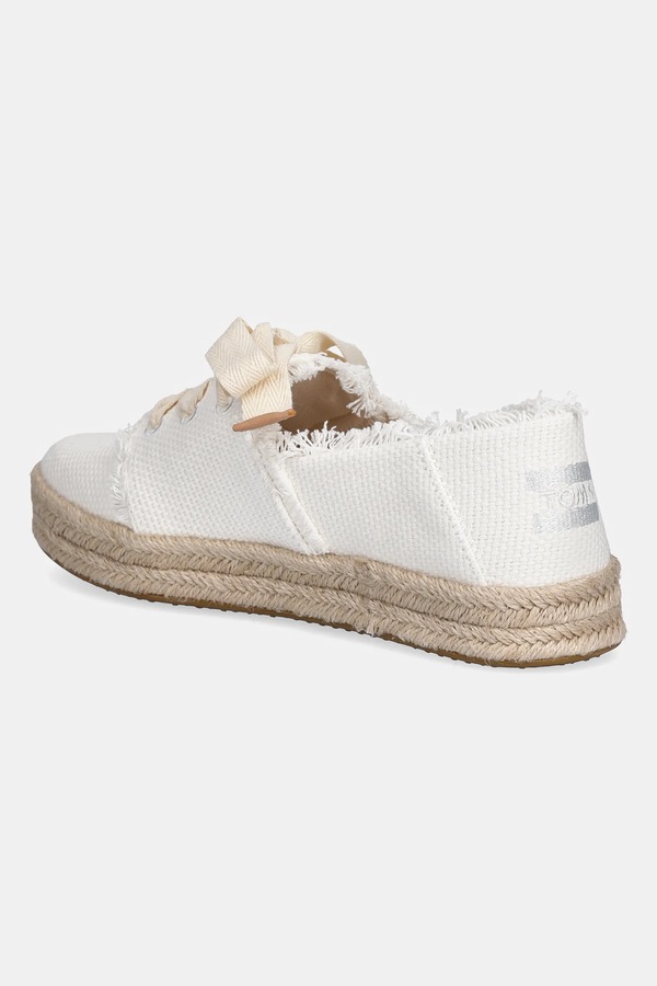 Кеды Toms BEACHSIDE WOVEN/FRAY цвет белый фото 2