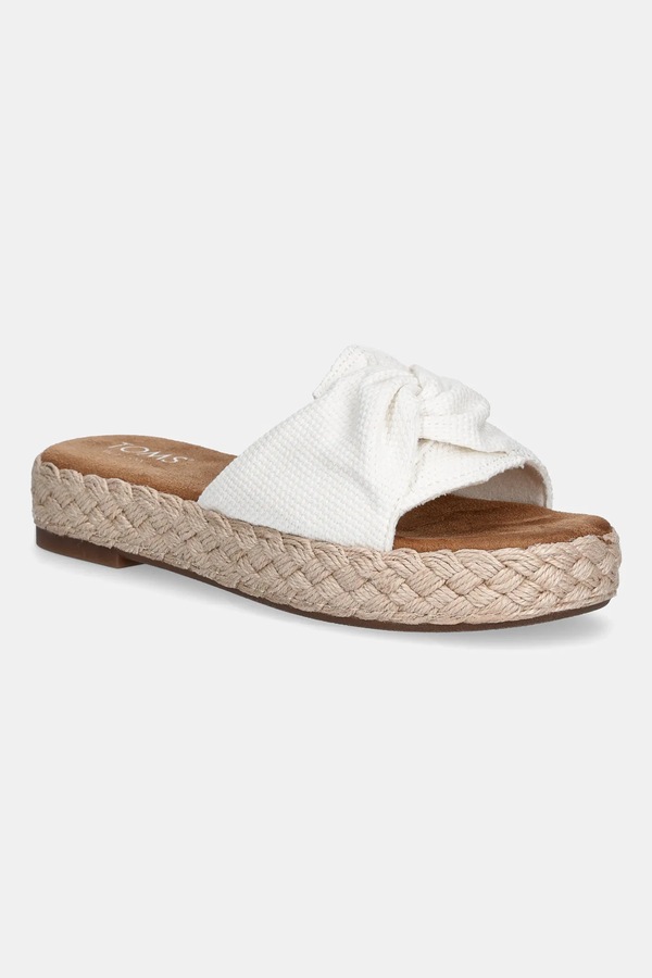 Шльопанці Toms BEACHSIDE колір білий