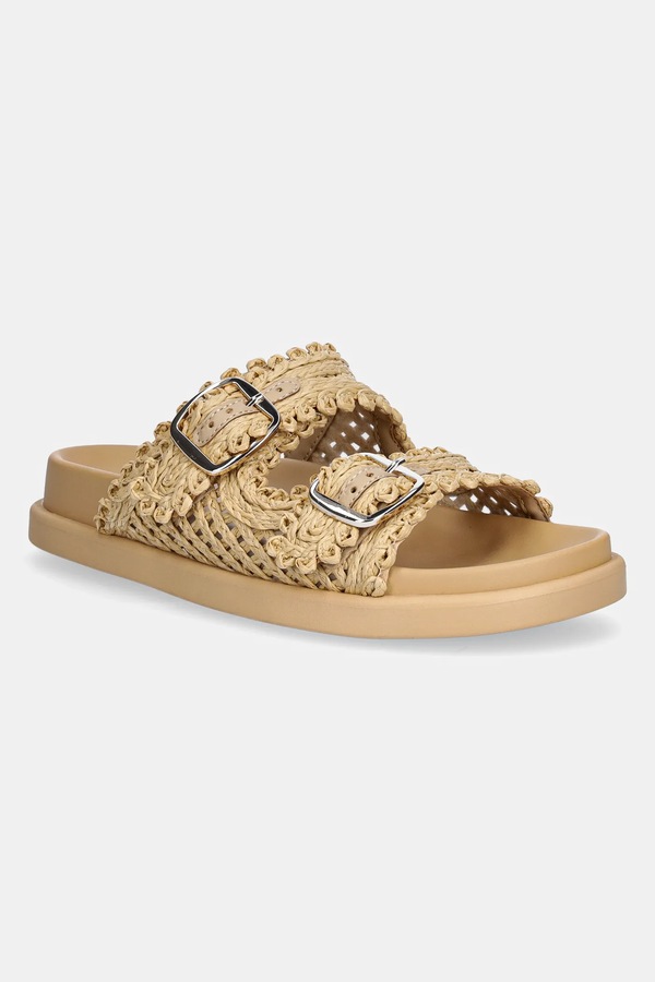 Шльопанці Aldo BOHOCHIC колір бежевий