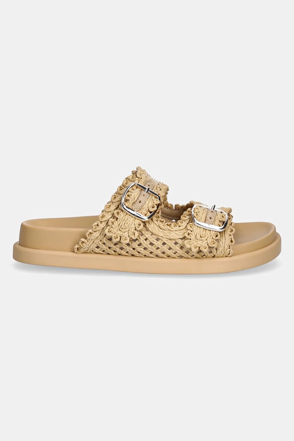 Шльопанці Aldo BOHOCHIC колір бежевий