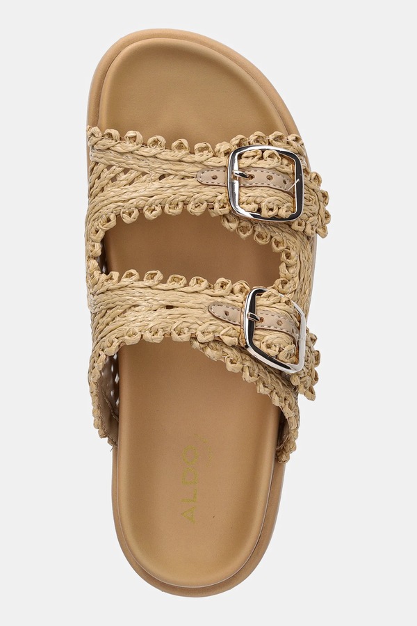 Шльопанці Aldo BOHOCHIC колір бежевий фото 4