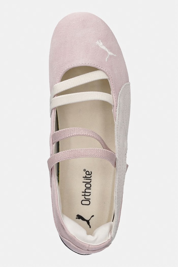 Замшеві балетки Puma Speedcat Ballet колір чорний фото 4