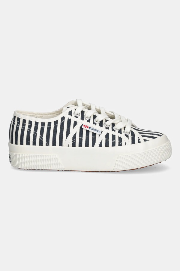Кеди Superga STRIPES PRINT колір синій фото 2